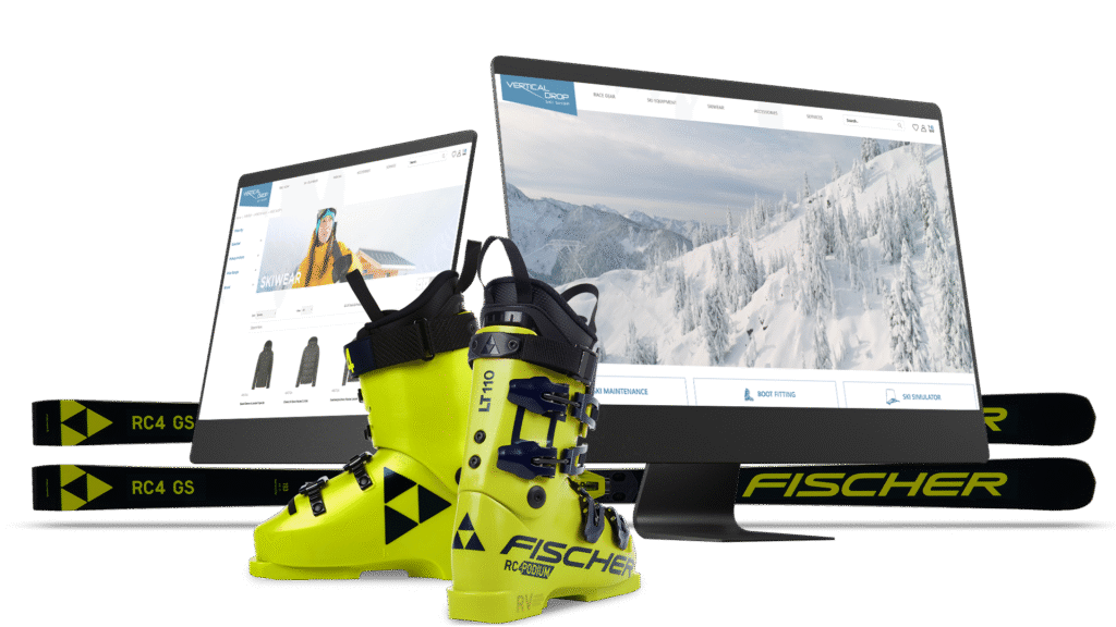 Sandpiper Studio - Vertical Drop Ski Shop Website Header